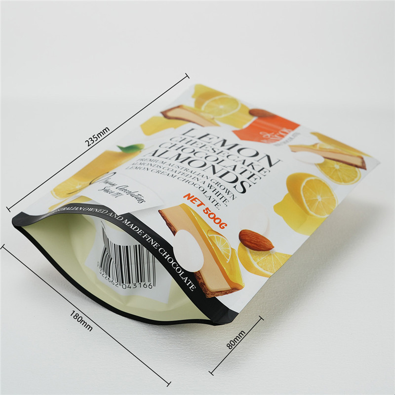 Stand up pouch with zipper
