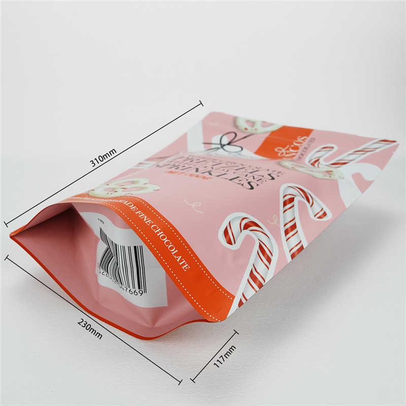 Stand up pouch with zipper